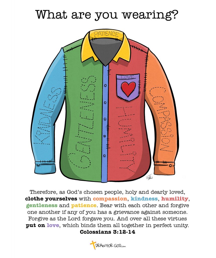 What Are You Wearing? Clothe Yourselves Ilustration Colossians 312